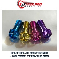 BANJO MASTER BRAKE BOLT GR5 TITANIUM CALIPER/