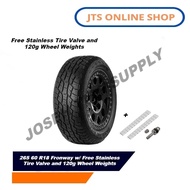 265 60 R18 Fronway w/ Free Stainless Tire Valve and 120g Wheel Weights (PRE-ORDER)