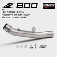 Motorcycle Exhaust Muffler Escape For Z800 2013-2016 Z750 2007-2014 Exhaust Contact Middle Link Pipe