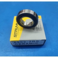 STRUMMER brand 6902-RS steel sealed ceramic hub bearing