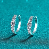 Genuine 1.12ct Moissanite Earrings for Women Lab Grown Diamond Ear Studs 925 Sterling Silver Fine Je