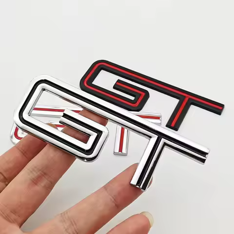 1pc 3D Metal Car Sticker Logo GT Rear Trunk Badge Fender Emblem Decals Sticker For Ford Mustang GT S