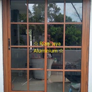 KUSEN ALUMINIUM MOTIF SERAT KAYU