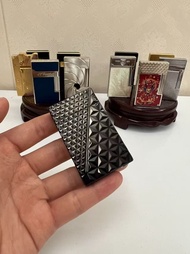 【全新】S.T. Dupont Paris 法國都彭火焰菱紋精品打火機商務