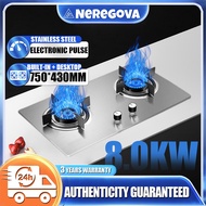 8.0KW gas stove stainless steel/dapur gas stainless steel/dapur gas Desktop + built in 煤氣灶