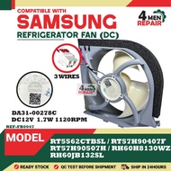 RT5562CTBSL RT57H90407F RT57H90507H RH60H8130WZ RH60JB132SL SAMSUNG REFRIGERATOR FAN DA31-00278C DC1