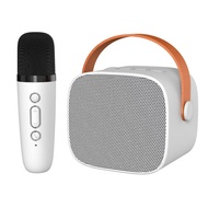 Speaker Bluetooth mini dengan mikrofon ganda Set speaker rumah dengan dua mikrofon genggam Speaker p