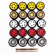 1/64 Mini Wheels for Car Model 9.7mm 10.2mm Modify Tyres Tires Spare Parts for 1:64 Toy Cars Models 