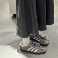 -ES- Adidas Gazelle Indoor Retro Cement Gray Suede Caramel Sole Men Women Size Casual Shoes IF1807