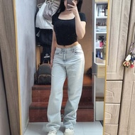 Giordano Women's Denim Pants Straight Fit