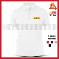 Realme / Mobile Phone / Sulam Company Corporate / Embroidery / Event / Function / Group Baju Polo T 