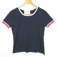 ROPE’ Tshirt Knit Navy Rayon Short sleeves Direct from Japan Secondhand