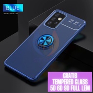 Samsung Galaxy A72 Autofocus Invisible iRing Magnet TPU Silicon Case + FREE ANTI-SCRATCH 5D 6D 9D