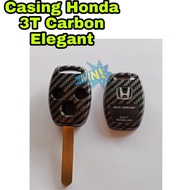 Casing Remot Kunci Alarm Mobil Honda 3 Tombol Motif Carbon .