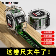 Fluorescent tape measure 5 meters durable steel tape measure thickened hardened wear-resistant mini荧