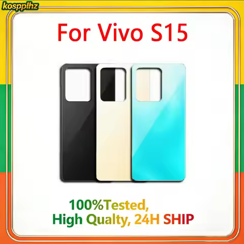 Glass Rear Housing Door For VIVO S15 Battery Cover Mobile Phone Back Panel Replacement Repair Spare 