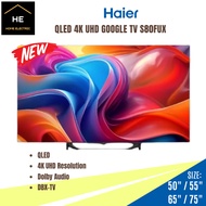 *NEW* Haier 50" / 55" / 65" / 75" / QLED 4K UHD S80FUX GOOGLE TV  / Television / H50S80FUX H55S80FUX