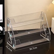 3/5 Tier Acrylic Card Display Stand Vertical Versatile Display Holder Market Rack Home Storage Rack