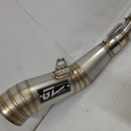 * YAMAHA LC 135 YAMAHA LC135 4S RACING EXHAUST PIPE WHITE STEEL GL RACING
