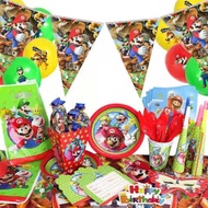[SG SELLER] Mario Party Supplies &amp; Decoration Kit for Kids Birthday Party