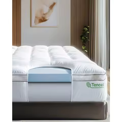 4-inch Pillow-style Memory Foam Mattress (King Size), Cool Hybrid Luxury Double-Layer Mattress