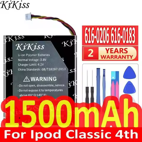 For Apple iPod Classic 4th Gen Photo U2 A1059 20 40GB 616-0206 616-0183 Mp3 Player Battery Reliable 