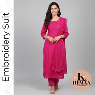 Embroidery Soft Punjabi Suit | Indian ethnic wear
