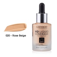 Kem Nền Catrice HD Liquid Coverage Foundation 24h (30ml) Chính Hãng Khả Năng Che Phủ Cao Kềm Dầu Tốt
