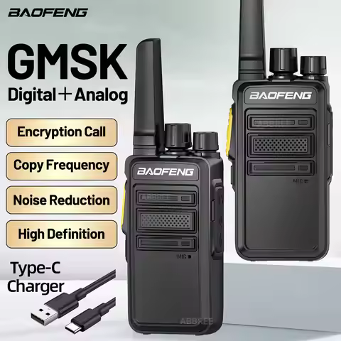 2PCS BAOFENG BF-V12D GMSK Digital Walkie Talkies VOX NOAA Encrypted Call UHF Noice Reduction Two Way