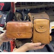 Original Rush Rider Cow Leather Handphone Case Handphone Bag Sling Bag Beg Tali Pinggang