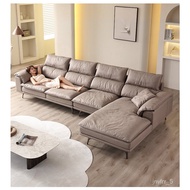 Get Coupons/Technology Cloth Sofa Modern Light Luxury High Backrest Latex Cream Style Fabric Sofa Living Room2022New Yea