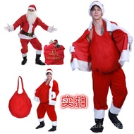 Large Santa Gift Bag Christmas Santa Prop Fake Belly Red Bag Christmas gift bag KAHH