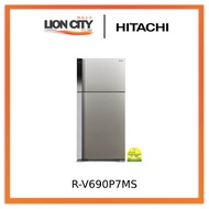 Hitachi RV690P7MS-BSL/BBK BIG-2 Inverter Refrigerator R-V690P7MS