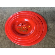 | Hongzhan Craftsmanship | Plastic Fruit Plate Plastic Red Fruit Plate Red Plastic Plate Fruit Plate