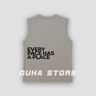 Every Pace Has A Place Running Duha Sportwear Men's Running Sports Singlet Wanita