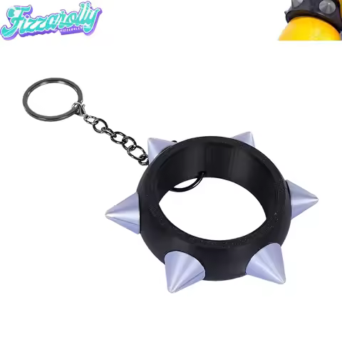 Bowser Jr Spiked Bracelet Keychain Cosplay Cartoon Game Bros Spiked Armlet Bag Pendant‌ Costume Acce