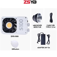 ZSYB S100 100W Bi-Color 2700-6500K ไฟ LED แบบพกพา (รับประกัน 1ปี)