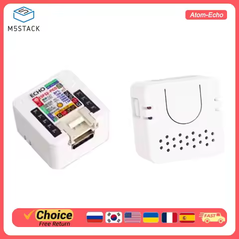 M5Stack ATOM Echo ESP32 Programmable Smart Speaker Development Board Smart Home Assistant Home Voice