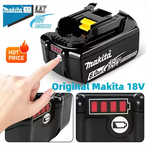 18V Lithium Battery for Makita 5.0Ah 6.0Ah 9.0Ah, Replacement Battery BL1830B BL1850B BL1860B BL1890