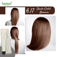 Bremod Hair Color 6.17 Dark cold Brown hair Dye