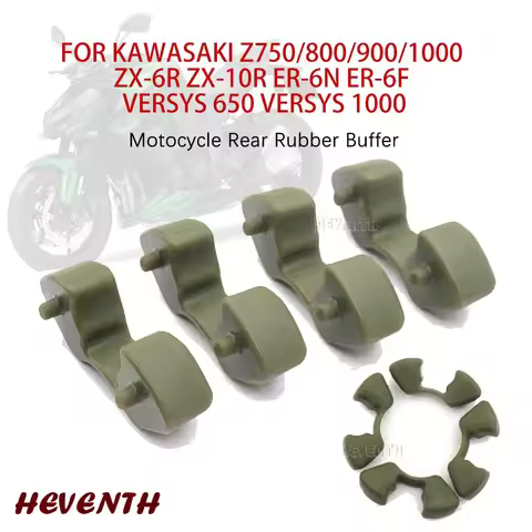 4Pcs Motorcycle Rear Wheel Damper Set Rubbers For KAWASAKI Z750/800/900/1000 ZX-6R ZX-10R ER6N ER6F 