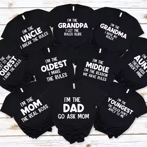 Funny The Rules Family Matching Party T Shirt Tee Shirts Family Vacation Group Matching Siblings Uni