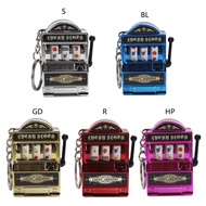 Fa Mini Gambling Slot Machine Keychains Mini Casino Lucky Charm Jackpot Keychains