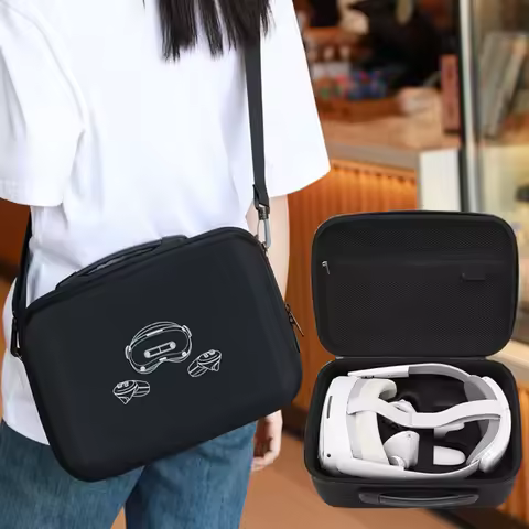 Portable Travel VR Carrying Case For Pico 4 Ultra VR Shockproof EVA Storage Bag with Convenient Hand