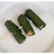 Model of lolot leaf beef patties on display, model lolot leaf beef patties