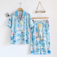 Muslin Pajamas Silk Satin รุ่น Pegasus in Bloom (V2217 L2217 K2217) | ชุดนอนผู้หญิง