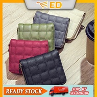 ED_ Premium PU Leather Small Hand Wallet Kulit Dompet Wanita Kecil Pemegang Kad Kredit - 876