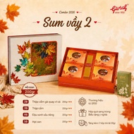 Givral Sum Vay 2 Mooncakes (4 Cakes – 200g) | GENUINE GENUINE | Luxury Gift Box (2B-3B-5B-9B)