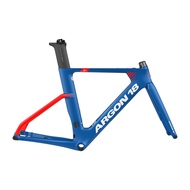 Argon 18 E-117 Disc Tri Frameset - Turquoise/Red Matte