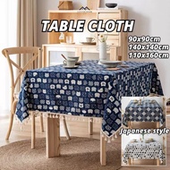Cotton Table Cloth 140×140cm 110×160cm Square Table Cloth Stain Resistant Tablecloth Resistant Washa